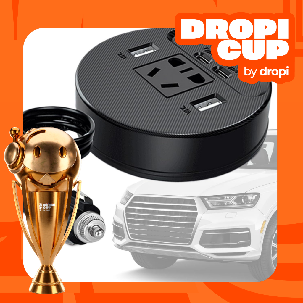Cargador Adaptador Carro 3USB Dropi Cup